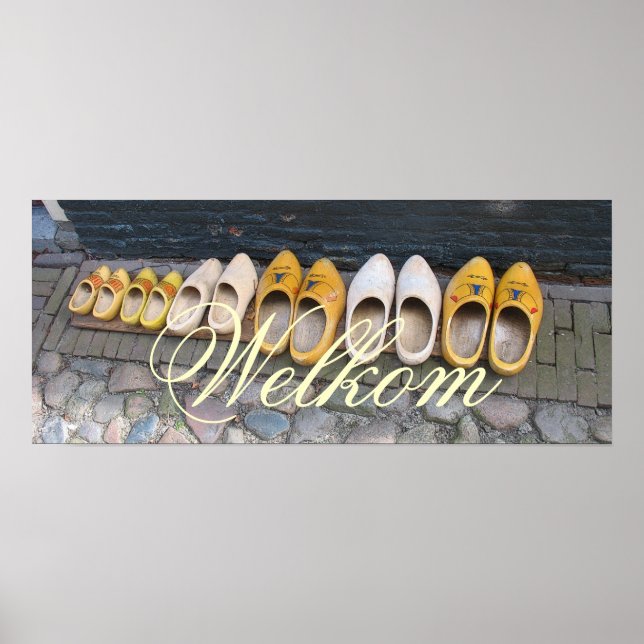 Holland Clogs Poster de Sapatos de Madeira Holande (Frente)
