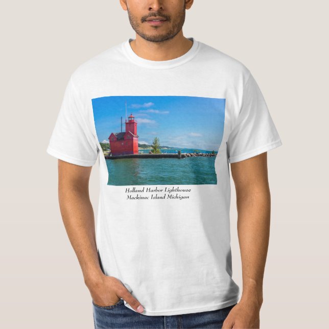 Holland Harbor Lighthouse T-Shirt (Frente)