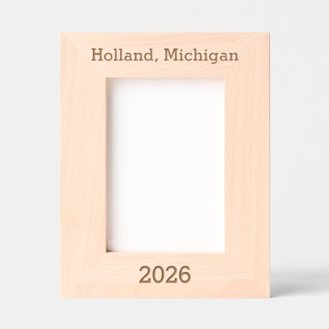 Holland Michigan - Quadro Gravado a Laser (Front)