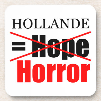 Hollande Not Hope = Horror - Porta copos quadrada