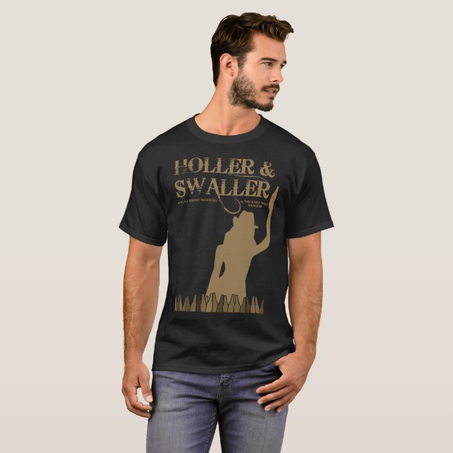 Holler dos homens & t-shirt de Swaller (Frente Completa)