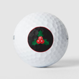 Holly de Natal e Berries Golf Balls