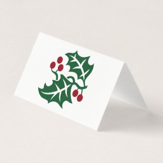 Holly e Berries - Nome de etiqueta de férias