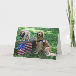 Holly e cartão de cachorro