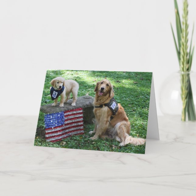 Holly e cartão de cachorro (Frente)