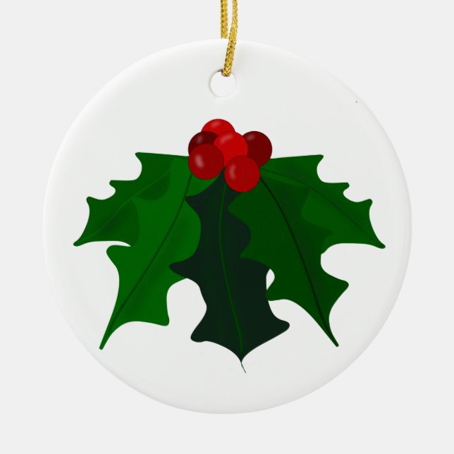 Holly Enfeites de natal (Frente)