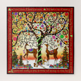 Holly Jolly Reindeer quebra-cabeça