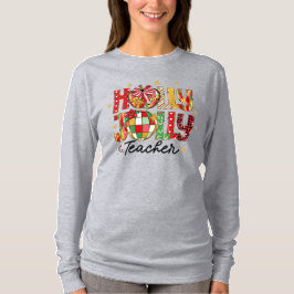 Holly Jolly Teacher - Camiseta de Natal
