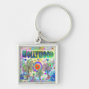 Hollywood Deep Dream Chaveiro