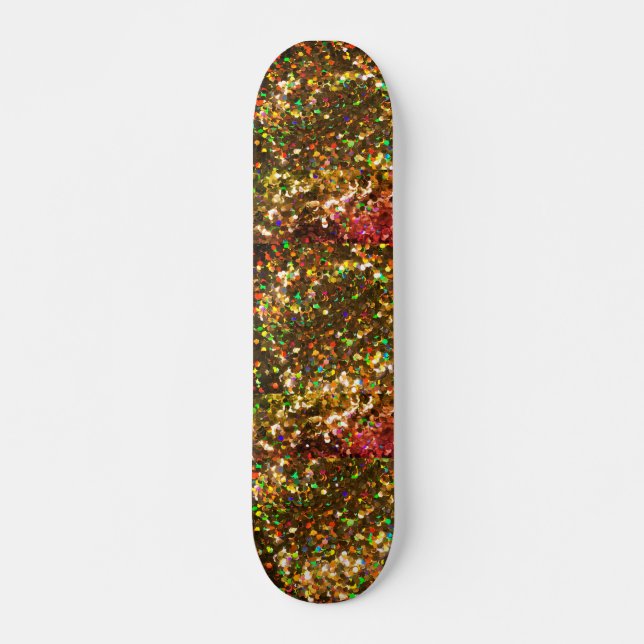 Holo Golf Glitter Glitter Conselho Skateboard (Frente)
