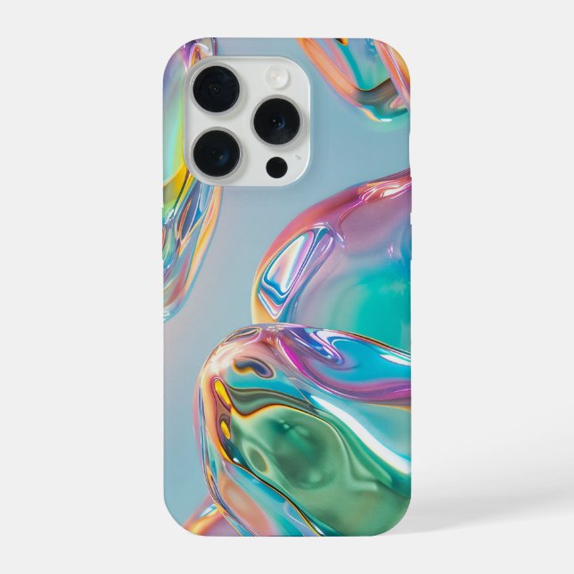 Holographic Liquid Metal Gradient Aura Aesthetic (Verso)