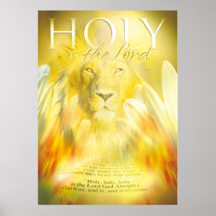 HOLY É O SENHOR - poster de arte cristã