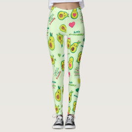 Holy Guacamole: Whimsical Avocado Lover Leggings