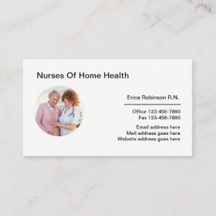 Home Health Modern Nurn Cartões de visitas