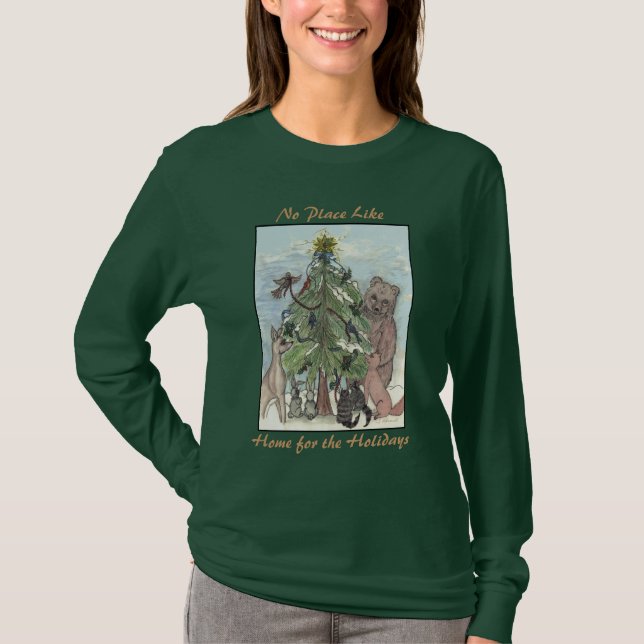 "Home para t-shirt dos feriados" (Frente)