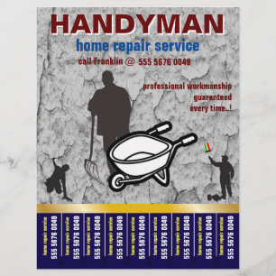 Home Repair Handman Service Small Business Flyer