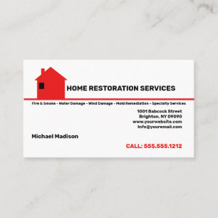 Home Restoration Services Cartão de visita