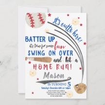 Home Run Different Birthday Invitation Card