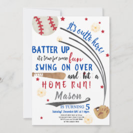 Home Run Different Birthday Invitation Card