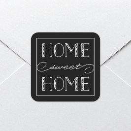 Home Sweet Home Black | Autocolantes de artigos de