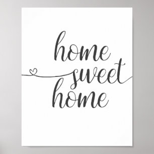 Home Sweet Home, Home Decor Impressão