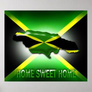 Home Sweet Home Jamaica Large Poster Impressão