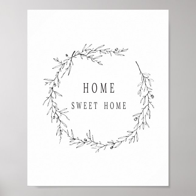Home Sweet Home Poster, Modern Poster (Frente)