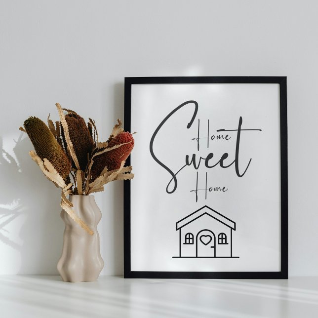 Home Sweet Home Typografie Poster  (Criador carregado)