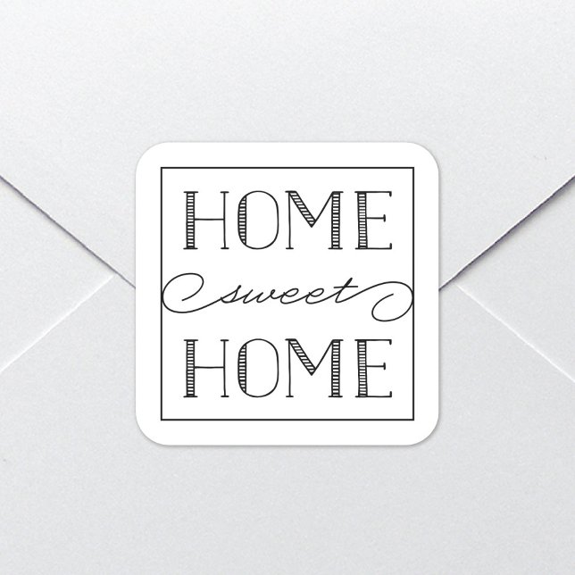 Home Sweet Home White | Autocolantes de artigos de (Criador carregado)