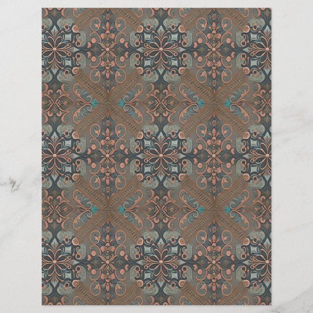 Homely cottage pattern /paper sheet (Frente)