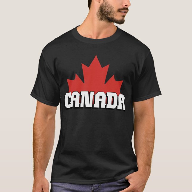Homem da camisa de Canadá T (Frente)
