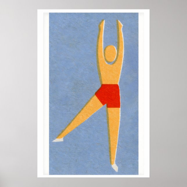 Homem Dançando - Impressão Caixa de Fósforos - Art (Frente)