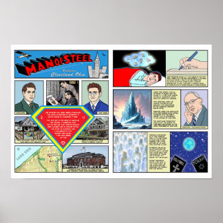 Homem de Aço Poster Eerie Lago Erie Merch Oficial