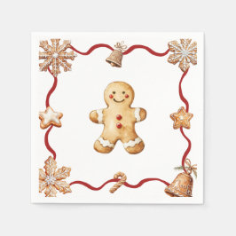 Homem de Biscoito | Guardanapos de Natal