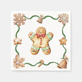Homem de Biscoito | Guardanapos de Natal