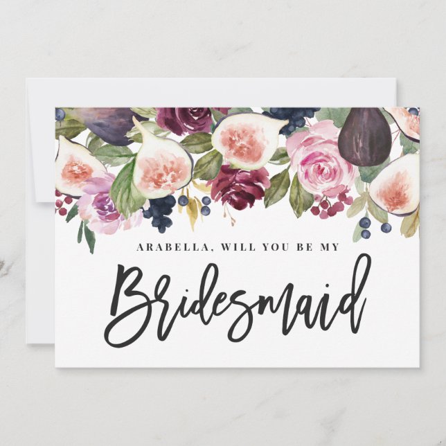 Homem de honra floral, rosa, burguenta e figueira (Frente)