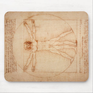Homem de Mousepad Vitruvian por Leonardo da Vinci