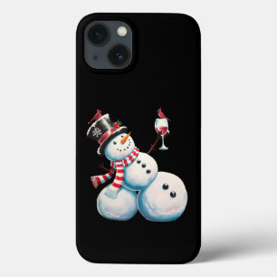 Homem de Neve Com Vinho Natal Presente de Natal Di