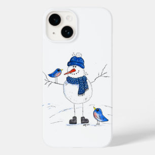 Homem de neve de pernas longas