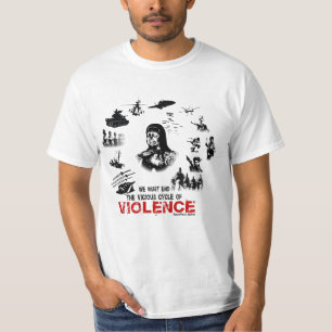 Homem do t-shirt da violência