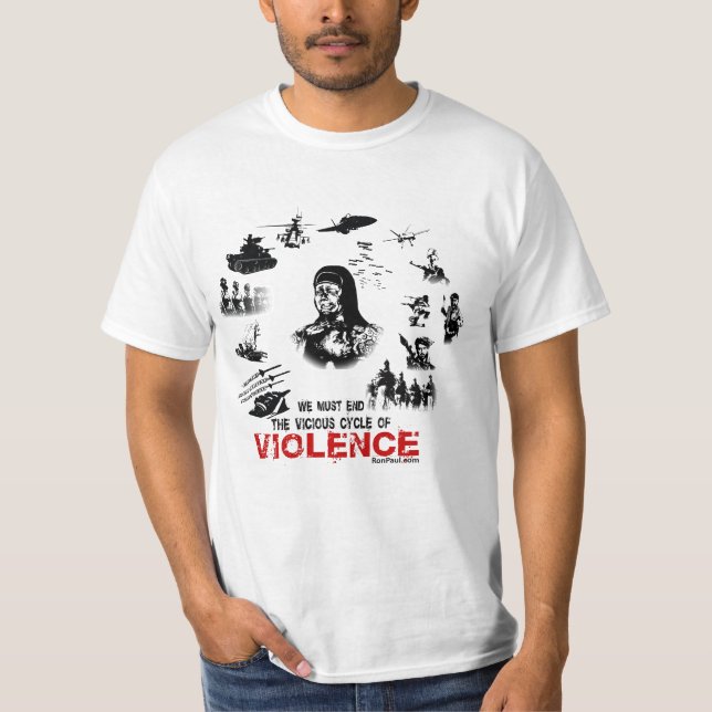 Homem do t-shirt da violência (Frente)