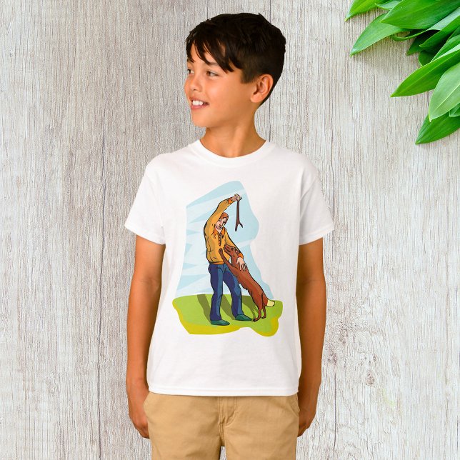 Homem E Sua Camiseta De Cachorro (Criador carregado)