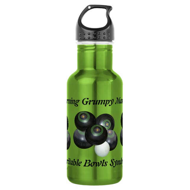 Homem Engraçado Nos Bolinhos, Garrafa De Água (Frente)