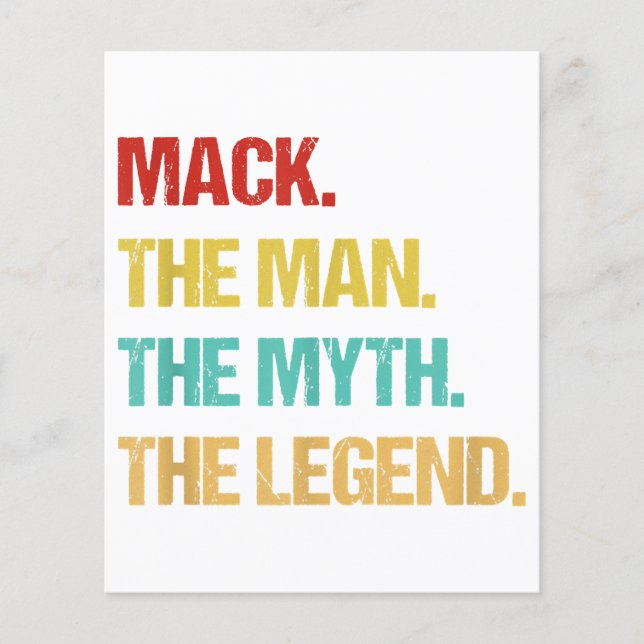 Homem Mack O Homem O Mito A Lenda (Frente)