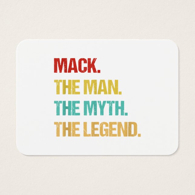 Homem Mack O Homem O Mito A Lenda (Frente)