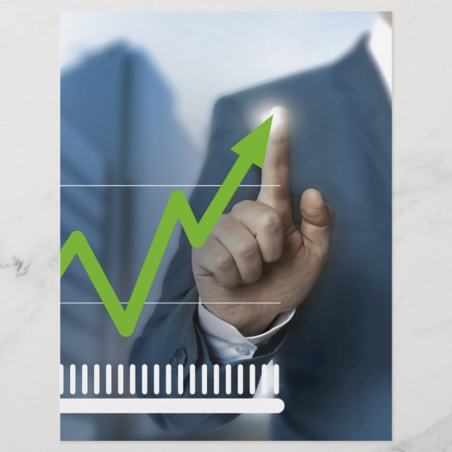 Homem mostrando o conceito de tela de toque do pre (Frente)