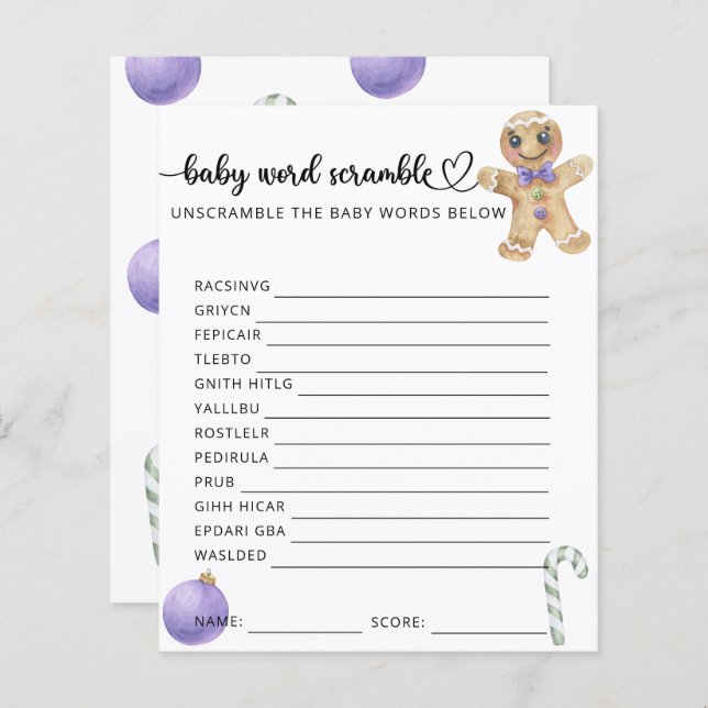 Homem-pão-de-gengibre (Frente/Verso)