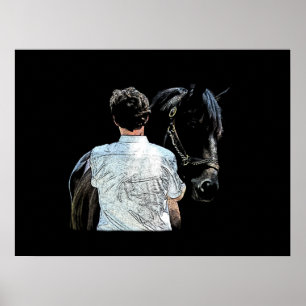 Homem Segurando Poster Dark Horse