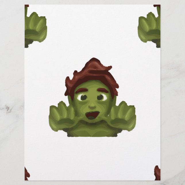 homem zombie emoji (Frente)