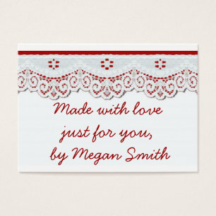 Homemade Gift Inglês tags vintage retro look